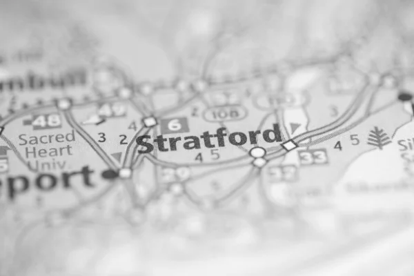 Stratford Connecticut Usa Mapa — Foto de Stock