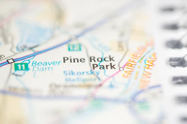 Pine Rock Park Connecticut Usa Mapa —  Fotos de Stock