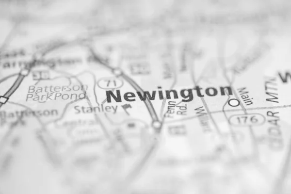 Newington Connecticut Eua Mapa — Fotografia de Stock