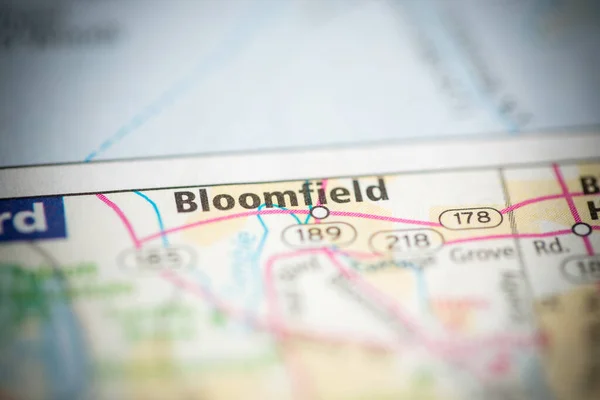Bloomfield Connecticut Stati Uniti Sulla Mappa — Foto Stock