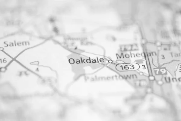 Oakdale Connecticut Demek Abd Haritada — Stok fotoğraf