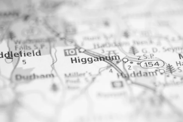 Higganum Connecticut Eua Mapa — Fotografia de Stock