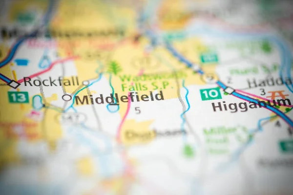 Middlefield Connecticut Usa Map — Stock Photo, Image