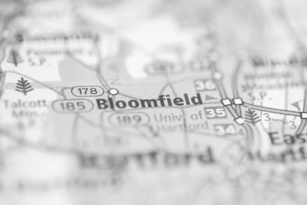 Bloomfield Connecticut Stati Uniti Sulla Mappa — Foto Stock