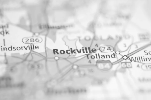 Rockville Anslutningen Usa Kartan — Stockfoto