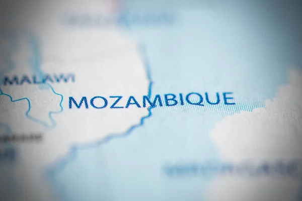 Mozambico Sulla Mappa — Foto Stock