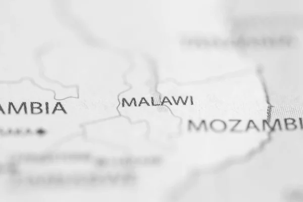 Malawi Sulla Mappa — Foto Stock