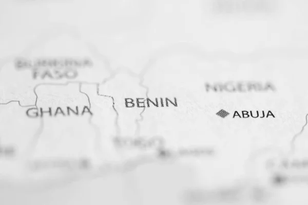 Bénin Sur Carte — Photo