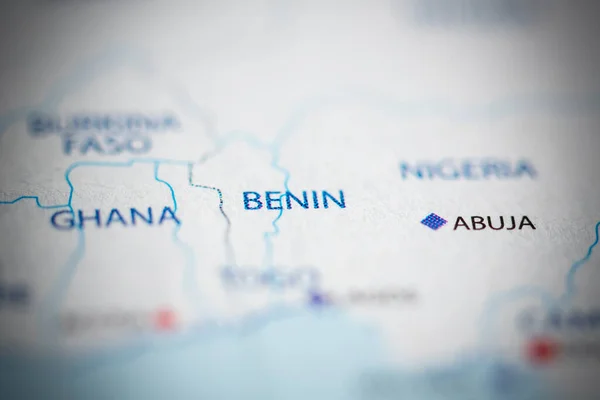 Haritada Benin — Stok fotoğraf