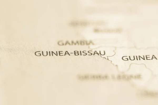 Guinea Bissau Карте — стоковое фото