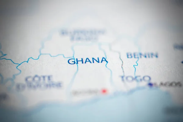 Ghana Mapa — Foto de Stock