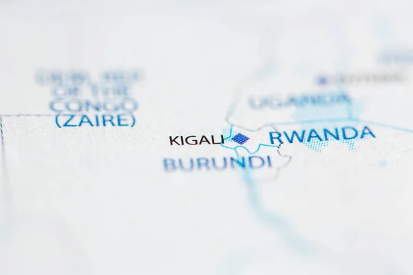 Kigali Rwanda Mapie — Zdjęcie stockowe