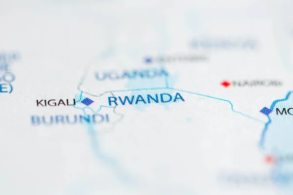 Rwanda Mapie — Zdjęcie stockowe
