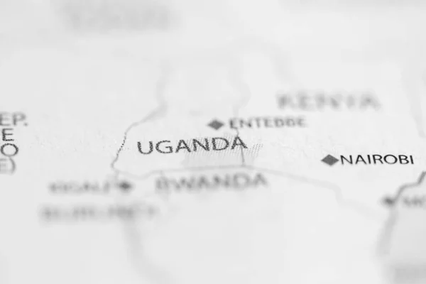Uganda Mapa — Foto de Stock