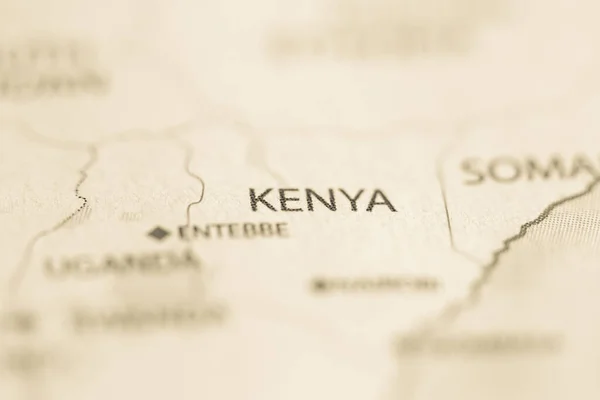 Kenia Interactieve Kaart — Stockfoto