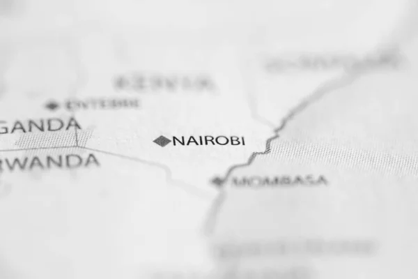 Nairobi Kenya Map — Stock Photo, Image