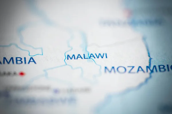 Malawi Sulla Mappa — Foto Stock