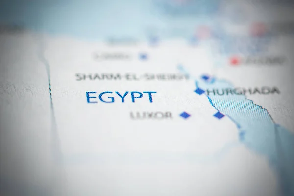 地図上のエジプト — ストック写真