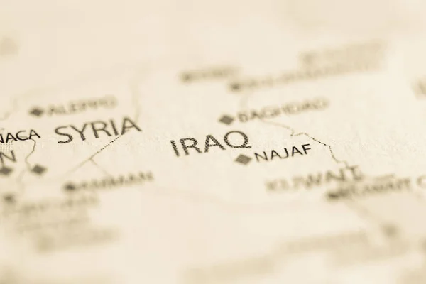 Irak Mapie — Zdjęcie stockowe