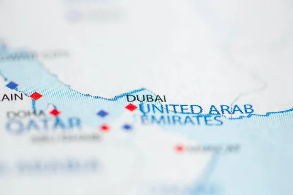 지도에 아랍에미리트 — 스톡 사진