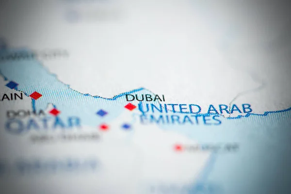 지도에 아랍에미리트 — 스톡 사진