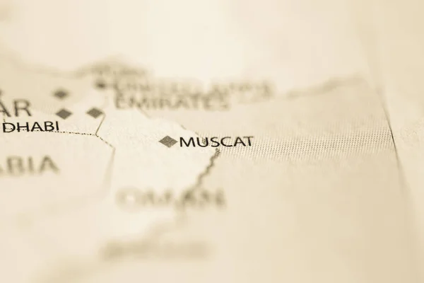 Маскат Oman Карте — стоковое фото