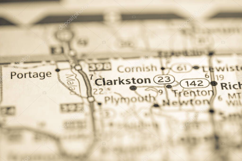 Clarkston. Utah. USA on the map