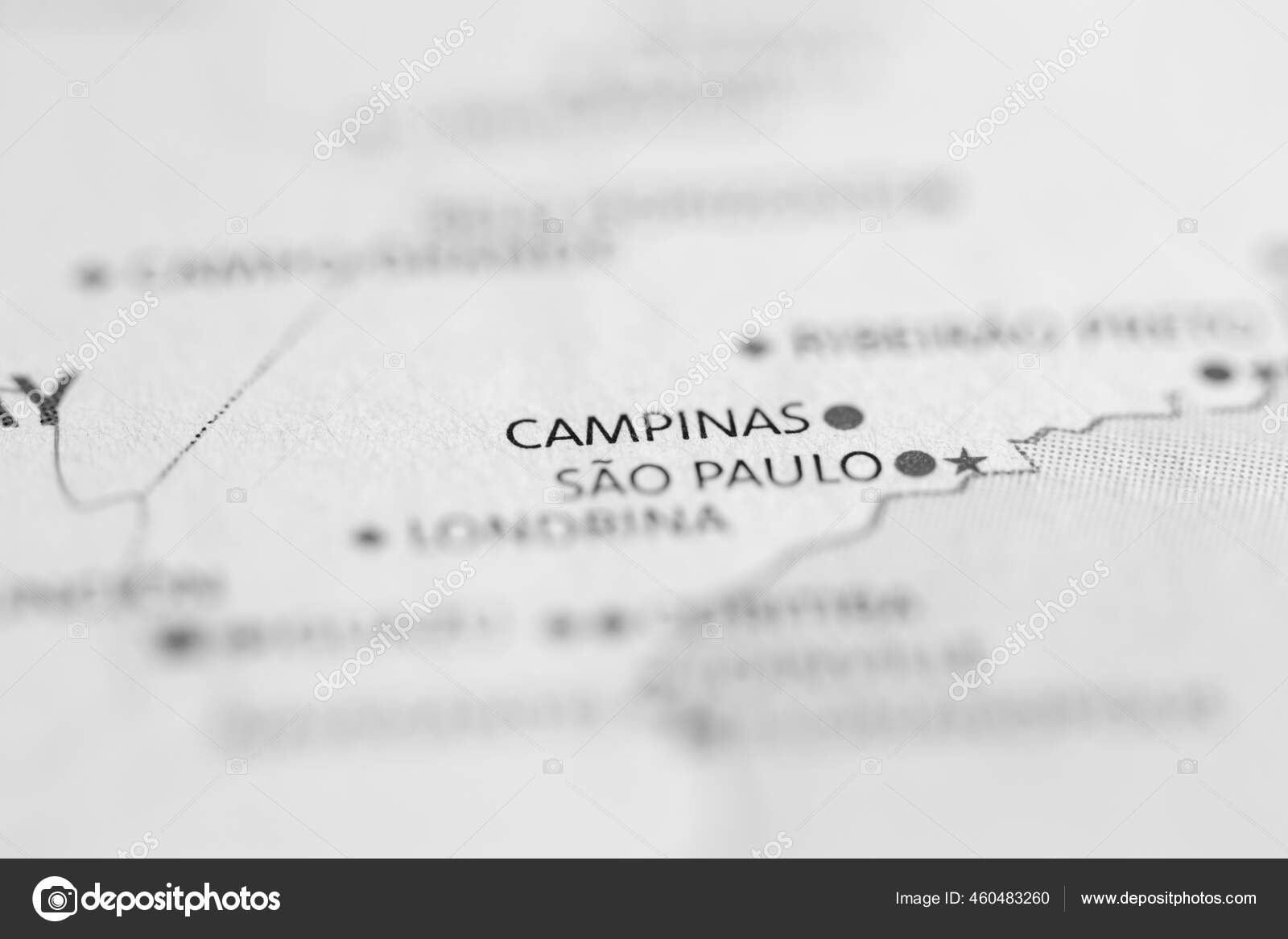 Campinas Brazil Map Stock Photo by ©aliceinwonderland2020 460483260