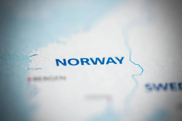 Noruega País Mapa — Foto de Stock