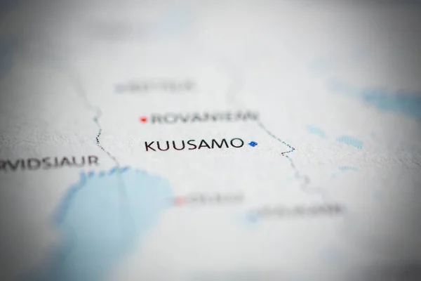 Kuusamo Finland Map — Stock Photo, Image