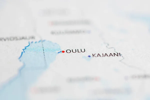 Oulu Finlandia Mapa — Foto de Stock