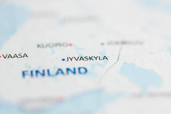 Jyvaskyla Finland Map — Stock Photo, Image