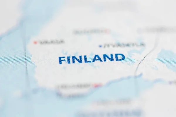 Finland Kartan — Stockfoto