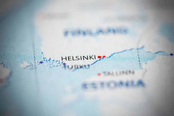 Helsinki Finland Map — Stock Photo, Image
