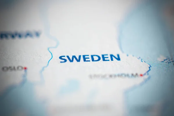 Szwecja Mapie — Zdjęcie stockowe