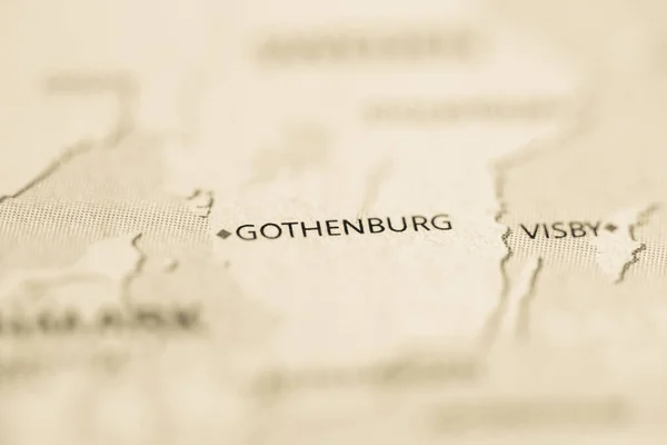 Gotemburgo Suecia Mapa — Foto de Stock