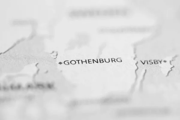 Gotemburgo Suecia Mapa — Foto de Stock