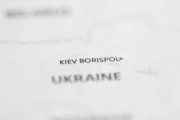 Kiev Ucrânia Mapa — Fotografia de Stock