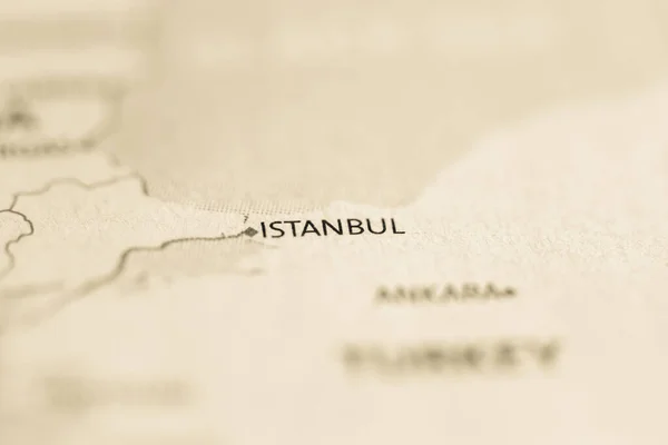 Istambul Turquia Mapa — Fotografia de Stock