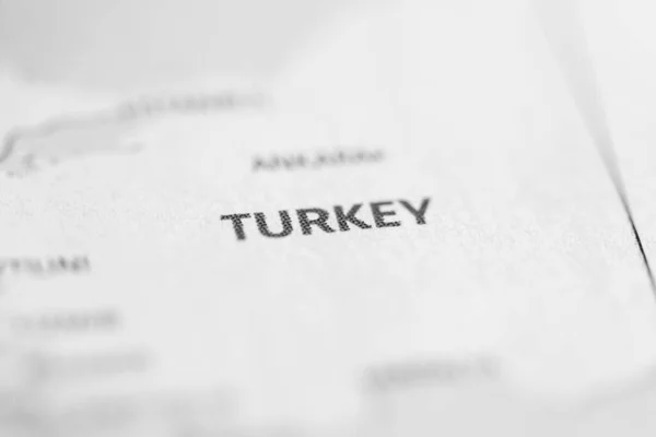 Turquie Sur Carte — Photo