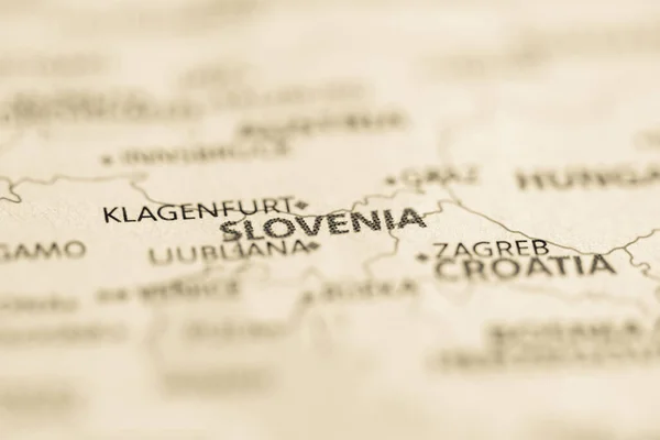 Slovinsko Mapě — Stock fotografie
