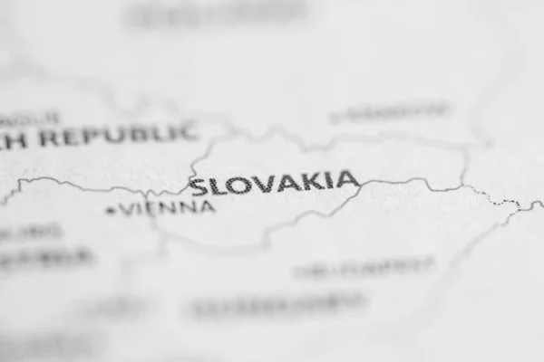 Slovensko Mapě — Stock fotografie