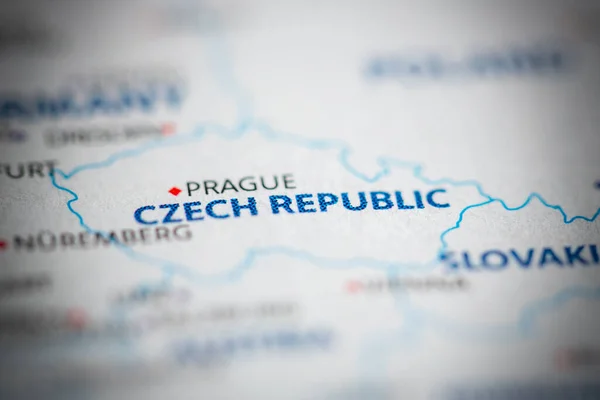 Česká Republika Mapě — Stock fotografie