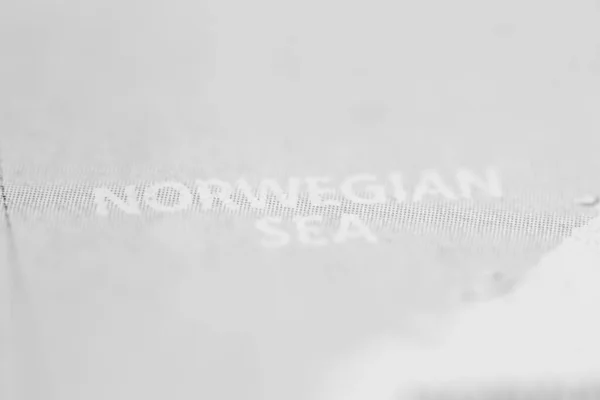 Norwegian Sea Map — Stock Photo, Image