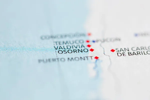 Osorno Chile Map — Stock Photo, Image