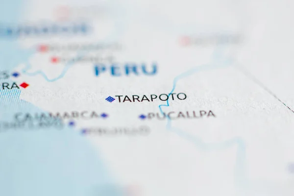 Ταραποτό Περού Στο Χάρτη — Φωτογραφία Αρχείου