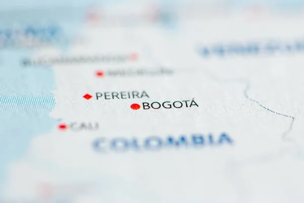 Bogota Kolumbien Auf Der Karte — Stockfoto