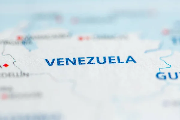 Venezuela Interaktív Térképen — Stock Fotó