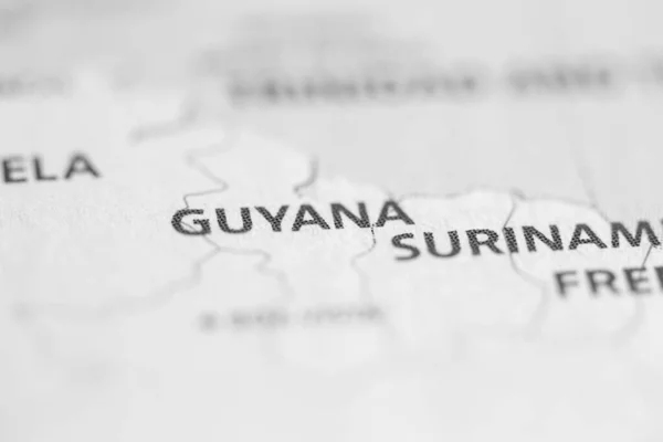Guyana Mapa — Foto de Stock
