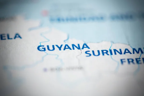 Guyana Mapa — Foto de Stock